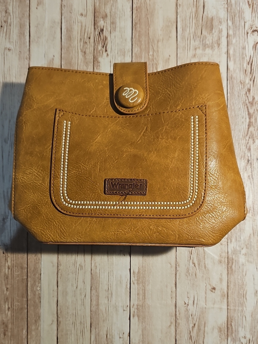 Wrangler Brown Crossbody Bag with Front Pocket